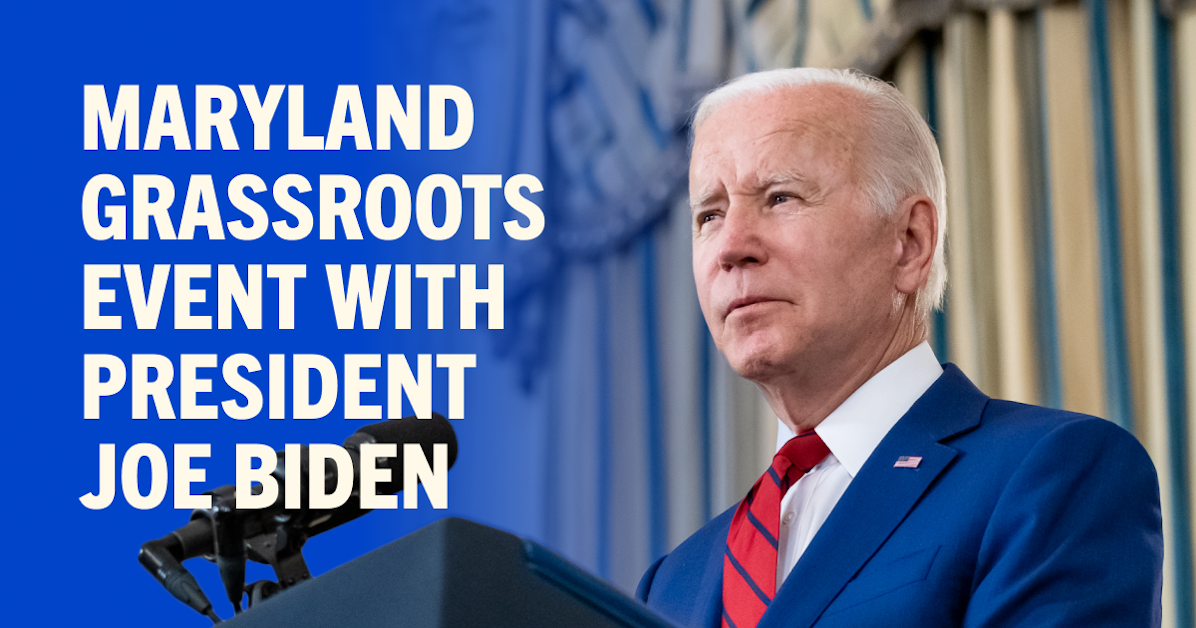 Maryland Election Day Eve Rally with President Joe Biden · Nancy